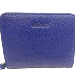 Kinzd Bi-Fold Zippered Wallet Royal Blue